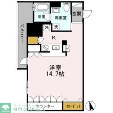 カスタリア伏見の物件間取画像